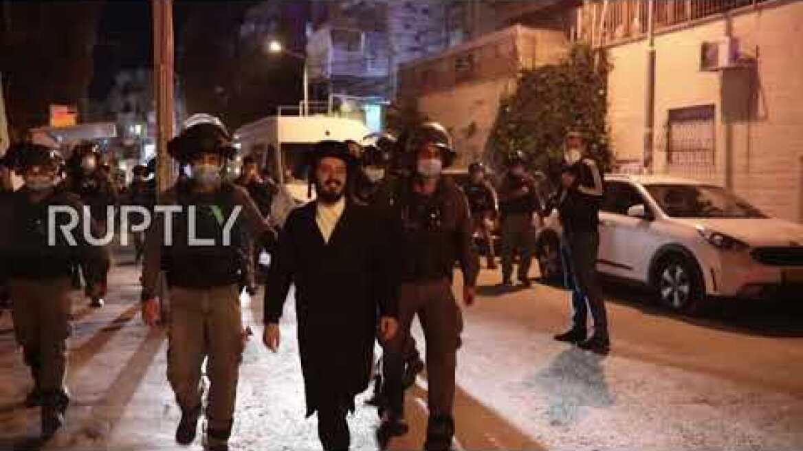 Israel: Police use water cannons to disperse ultra-Orthodox protesters defying COVID measures