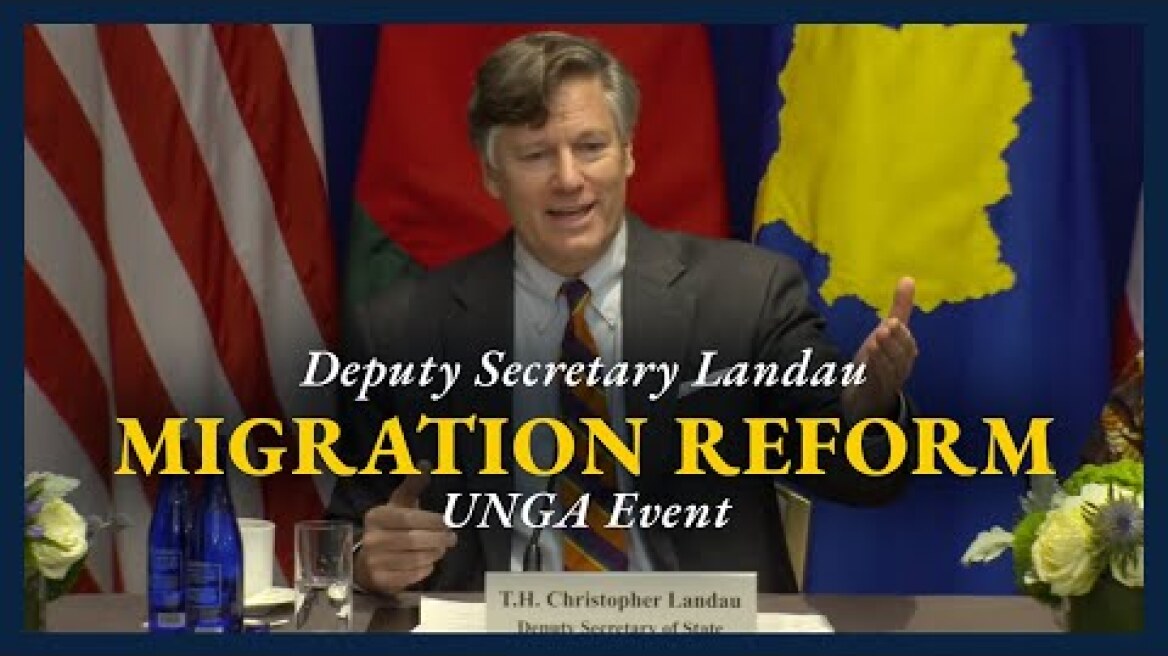Deputy Secretary Landau hosts The Global Refugee & Asylum System: What Went Wrong and How to Fix It