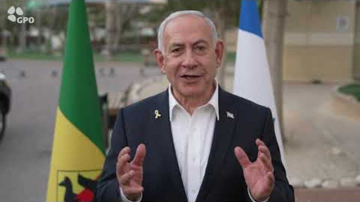 ראש הממשלה בנימין נתניהו באוגדת עזה