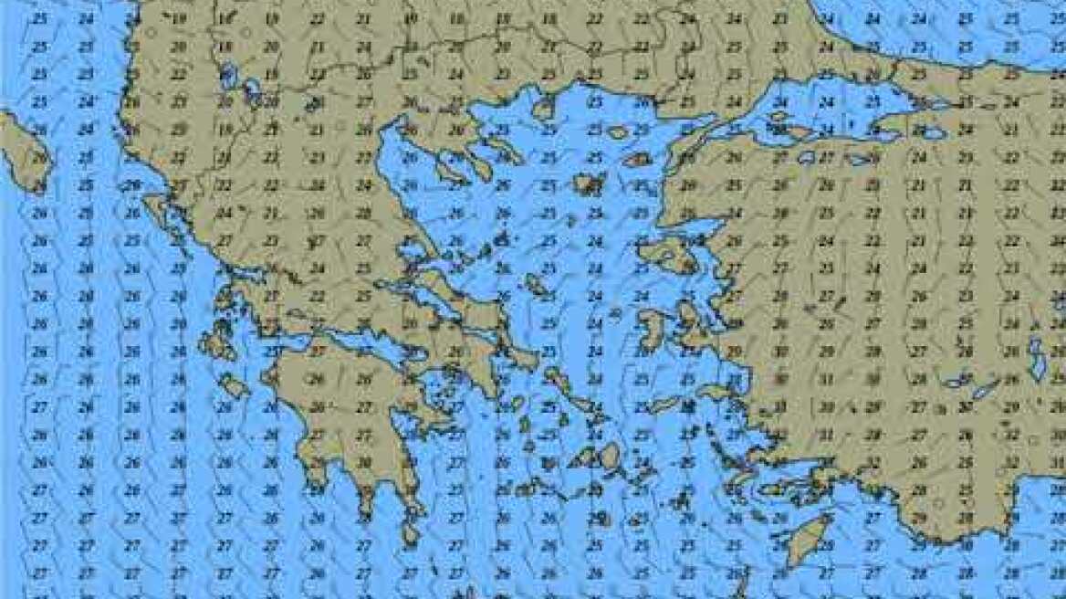 Υετός  Ανεμοι  Θερμοκρασίες για το επόμενο δεκαήμερο