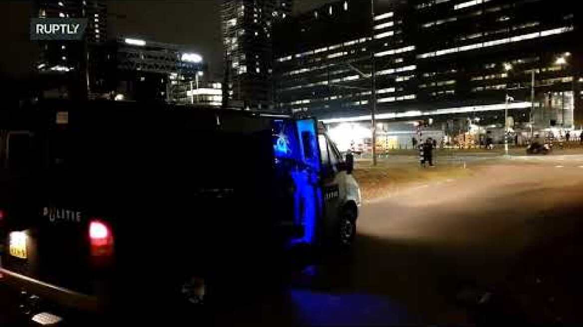 LIVE: Anti-lockdown protest erupts in The Hague