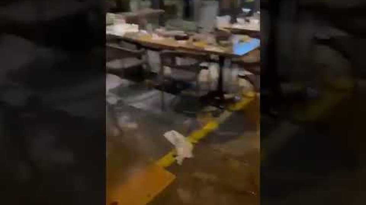 Το εστιατόριο στο Ηράκλειο Κρήτης μετά τα επεισόδια