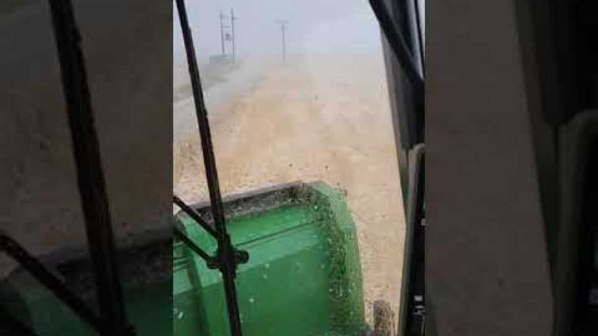 Τρομερές καταστροφές στην Έβρο από χαλαζι