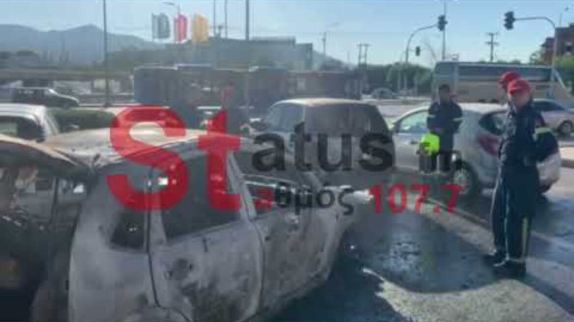 Πυρκαγιά σε Ι.Χ. στην περιοχή του ΙΚΕΑ #θεσσαλονικη