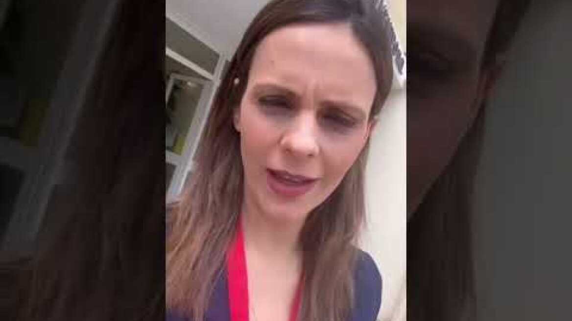 Efi Achcioglou's ride talking about her pregnancy