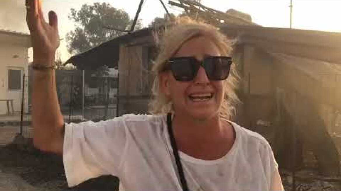 Φωτιά στη Ρόδο: Καίγονται σπίτι στο Κιοτάρι