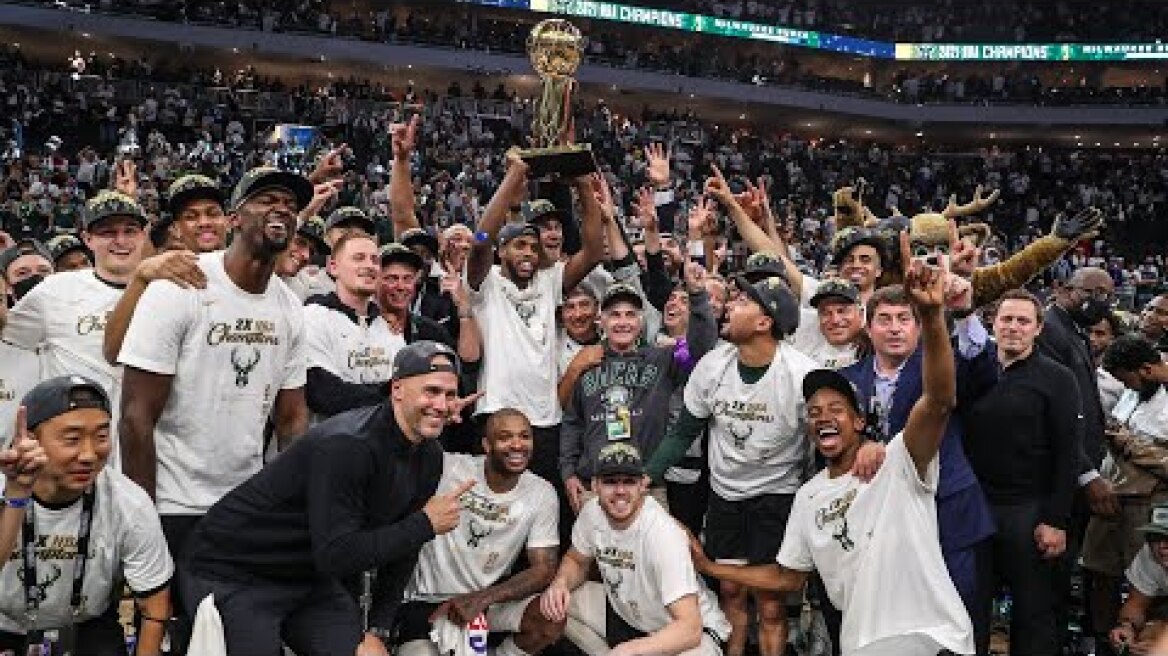 NBA Championship Trophy Presentation | Giannis Antetokounmpo is the NBA Finals Most Valuable Player