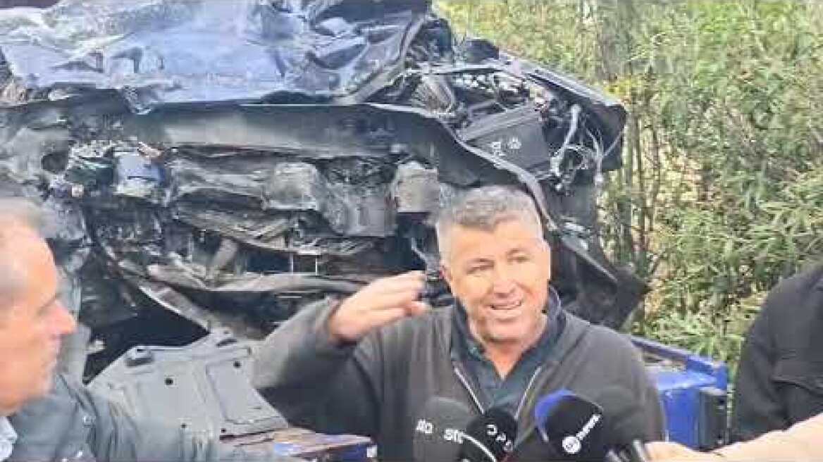 Ο οδηγός του γερανού πού ήρθε να πάρει τα οχήματα μετά το δυστύχημα