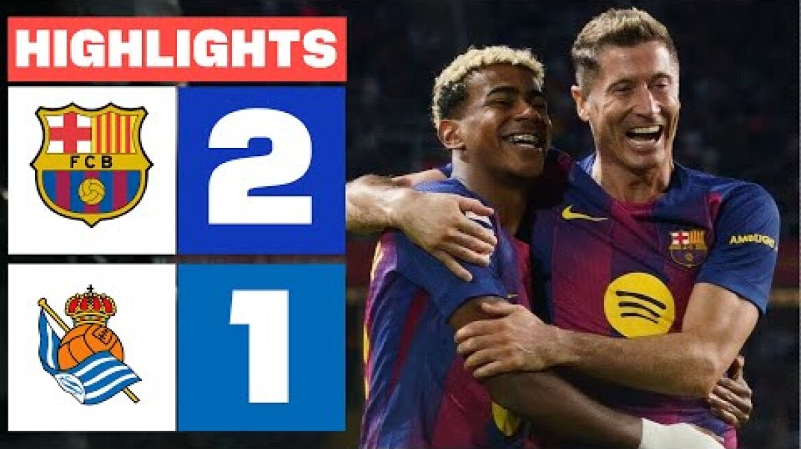 FC BARCELONA 2 - 1 REAL SOCIEDAD | RESUMEN LALIGA EA SPORTS