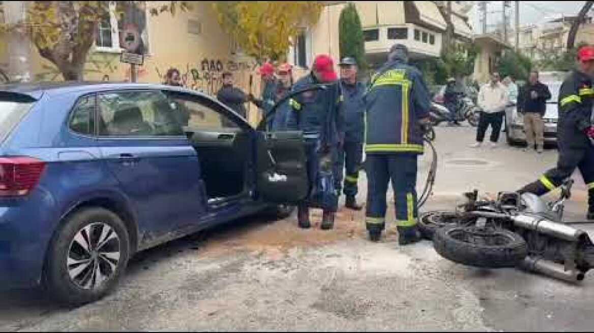 Το σημείο μετά απο το τροχαίο στον Βύρωνα (2)