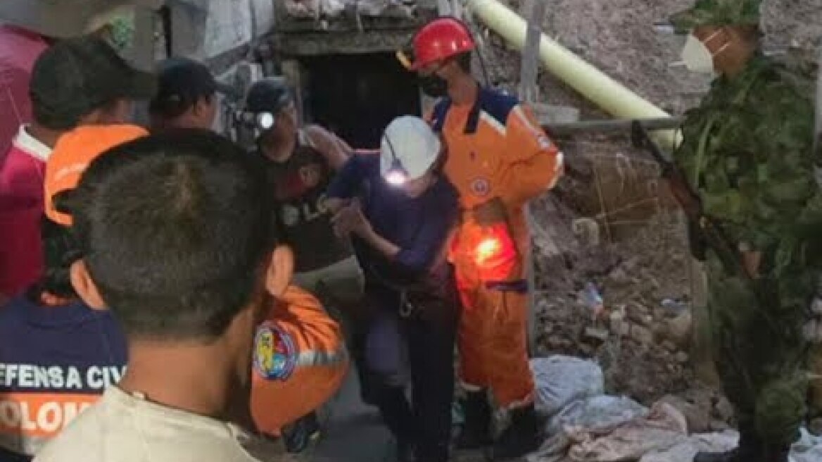 Así fue el rescate de 14 mineros atrapados en Barranco de Loba, Bolívar