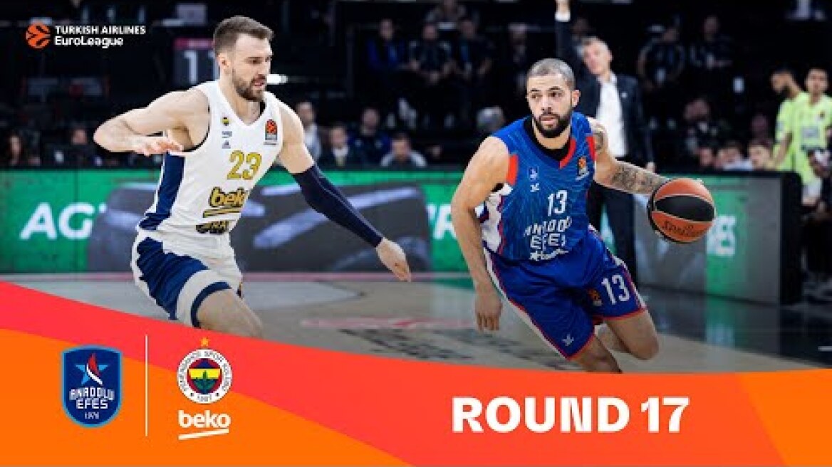 Efes-Fenerbahce | Round 17 Highlights | 2023-24 Turkish Airlines EuroLeague