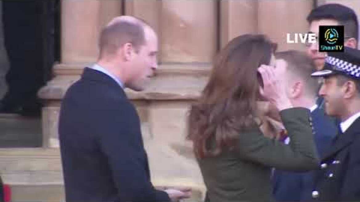 LIVE: Britain's Prince William and Kate arrive for Bradford visit