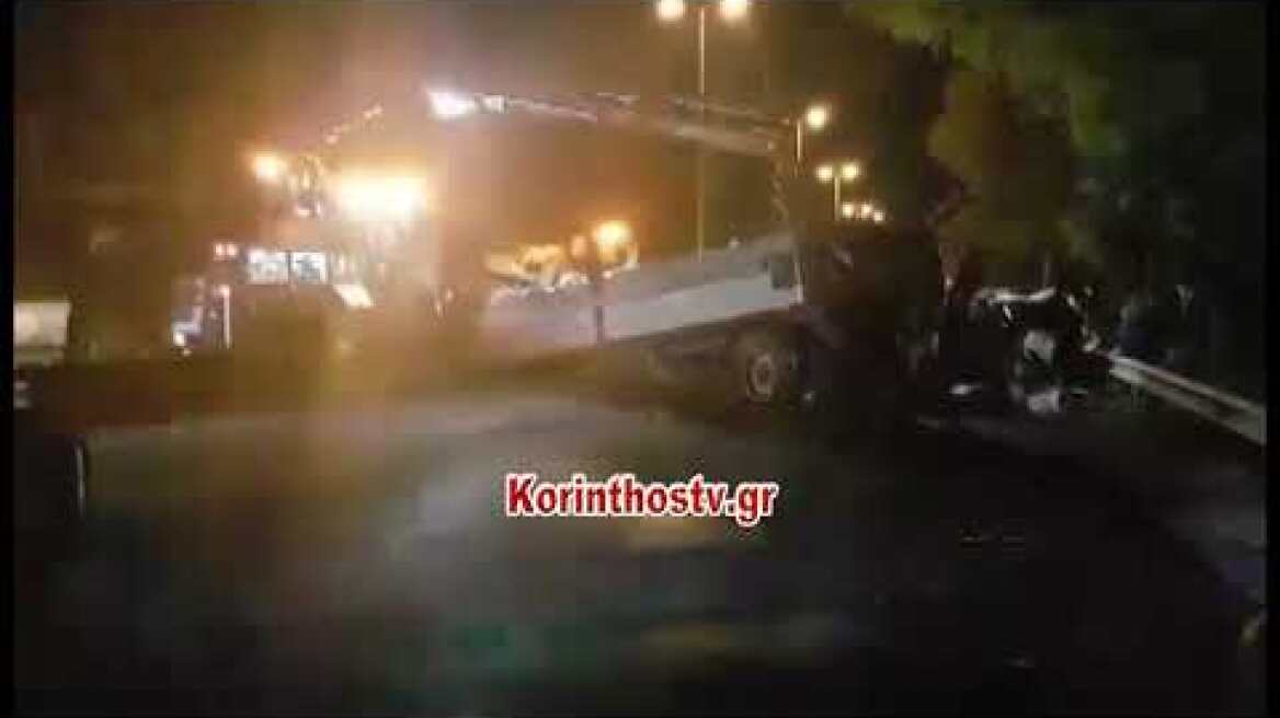 Σοβαρό τροχαίο ατύχημα στην Αθηνών-Κορίνθου -''Δίπλωσε'' νταλίκα και πλάκωσε Ι.Χ
