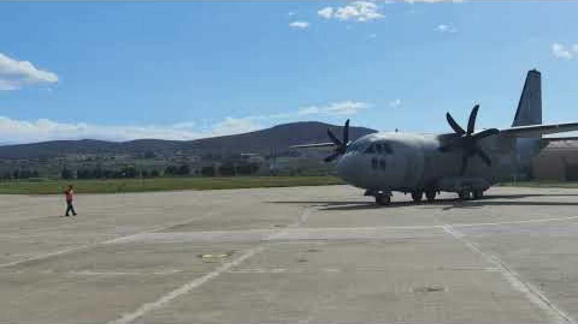 Στο αεροδρόμιο της Τανάγρας προσγείωθηκε το μεταγωγικό αεροσκάφος από το Σουδάν (2)