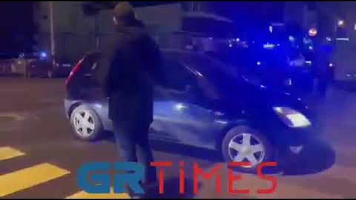 Τροχαίο ατύχημα στην οδό Μαιάνδρου στον Εύοσμο