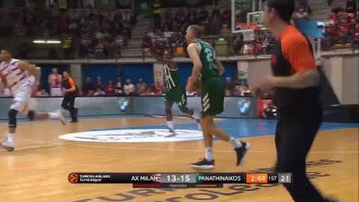 Nick Calathes highlights (AX Armani Exchange Olimpia Milan vs Panathinaikos OPAP Athens: 83-95)