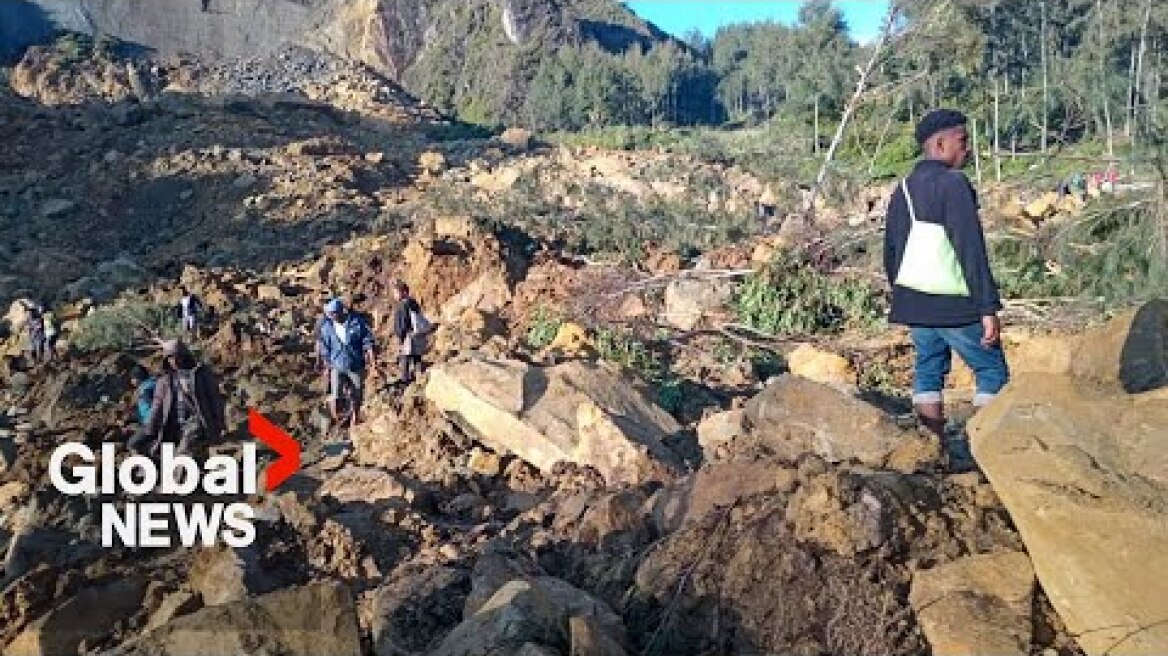 Hundreds feared dead after massive landslide in Papua New Guinea