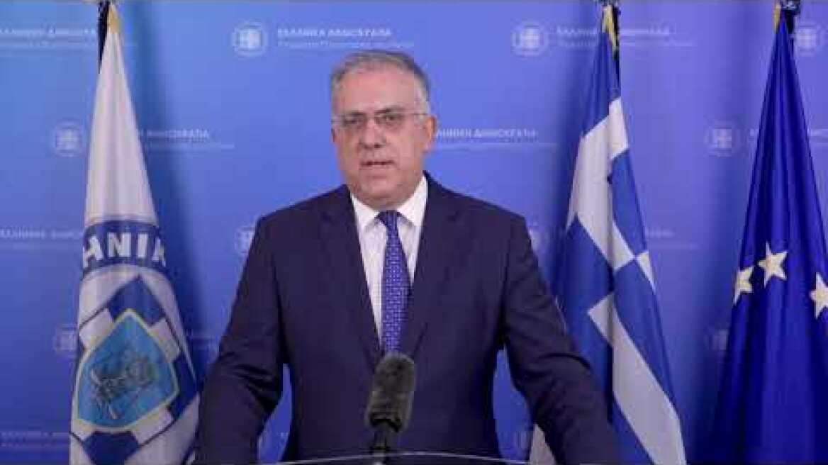04-04-2023: Δήλωση Υπουργού Προστασίας του Πολίτη, Τάκη Θεοδωρικάκου