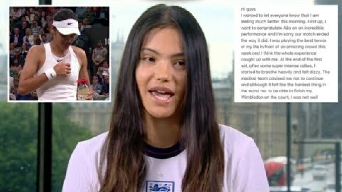 Emma Raducanu breaks silence to reveal she ‘felt dizzy’ and was ‘not well enough to carry on
