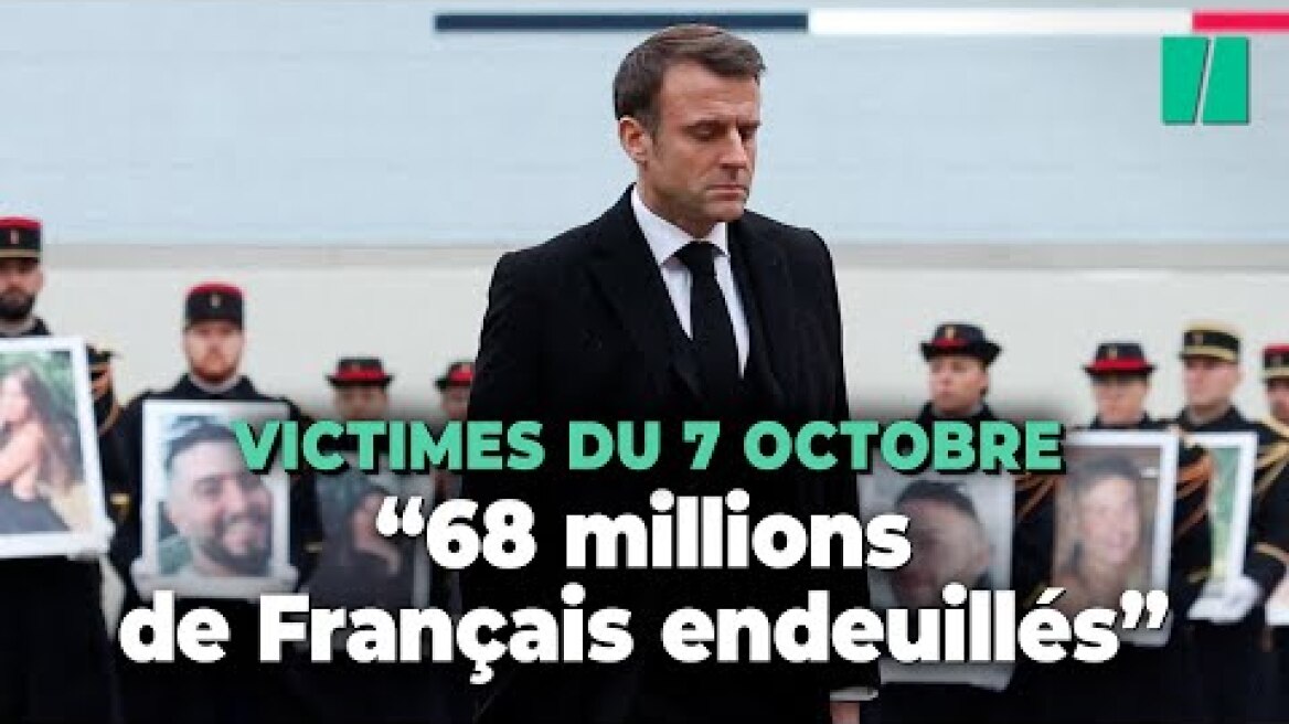Lors de l'hommage aux victimes du Hamas, Emmanuel Macron livre un plaidoyer pour la paix