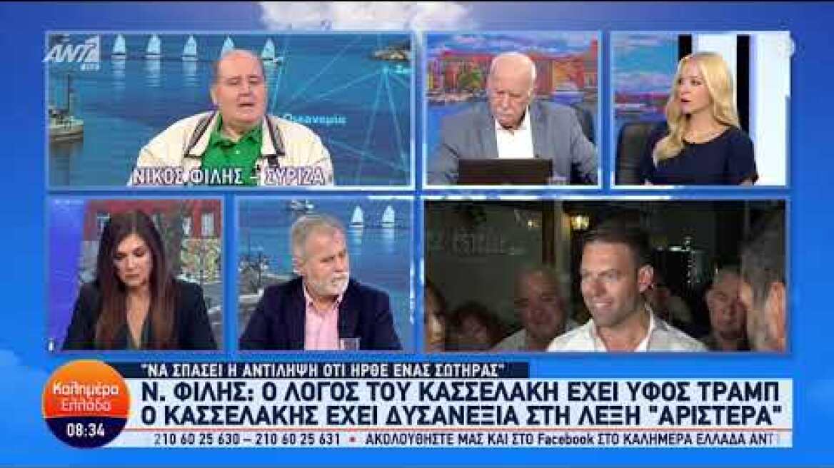 Ο Νίκος Φίλης στον ANT1