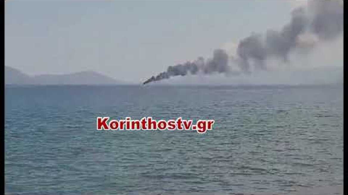 Φωτιά σε σκάφος στην Επίδαυρο