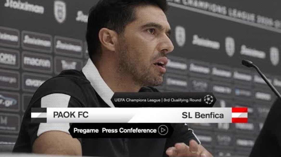 Press Conference: Abel Ferreira - Ángel Crespo - PAOK TV
