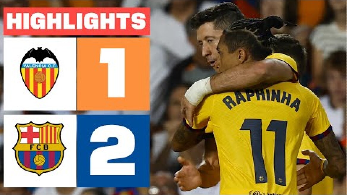 VALENCIA 1 - 2 FC BARCELONA | RESUMEN LALIGA EA SPORTS