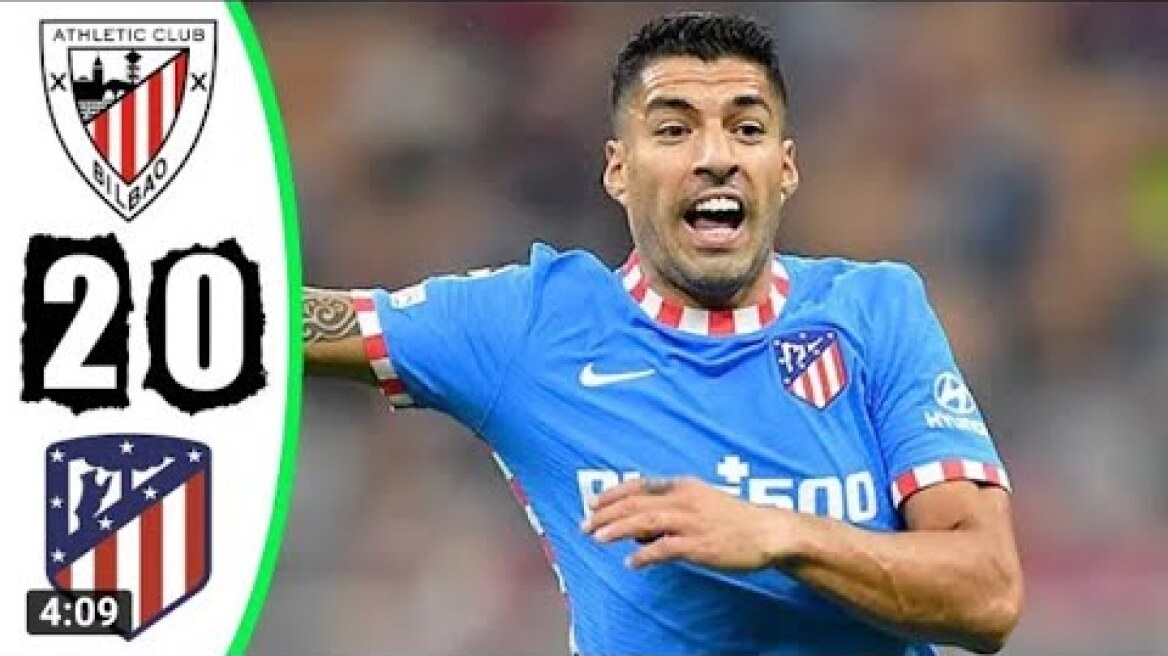ملخص كامل مباراة اتلتيكو مدريد ضد اتلتيكو بلباو اليوم 2/0 مباراة مجنونة وجنون المعلق