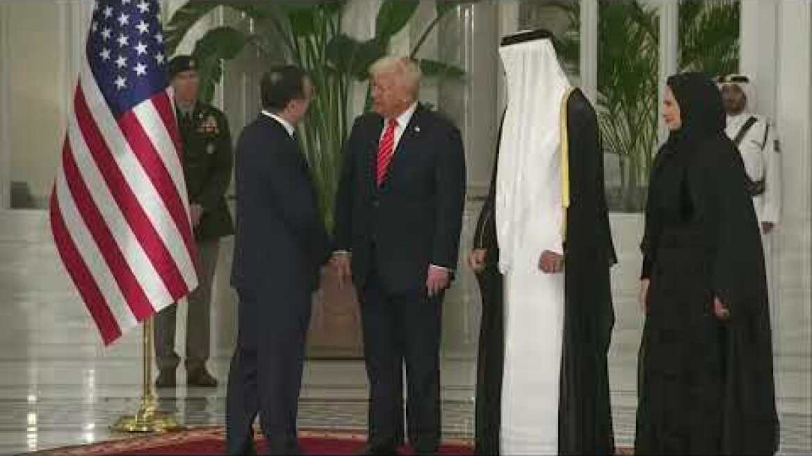 Ο Θοδωρής Κυριακού στο δείπνο του Εμίρη του Κατάρ προς τιμήν του Ντόναλντ Τραμπ