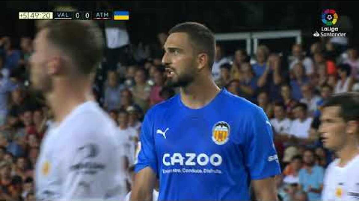Resumen de Valencia CF vs Atlético de Madrid (0-1)
