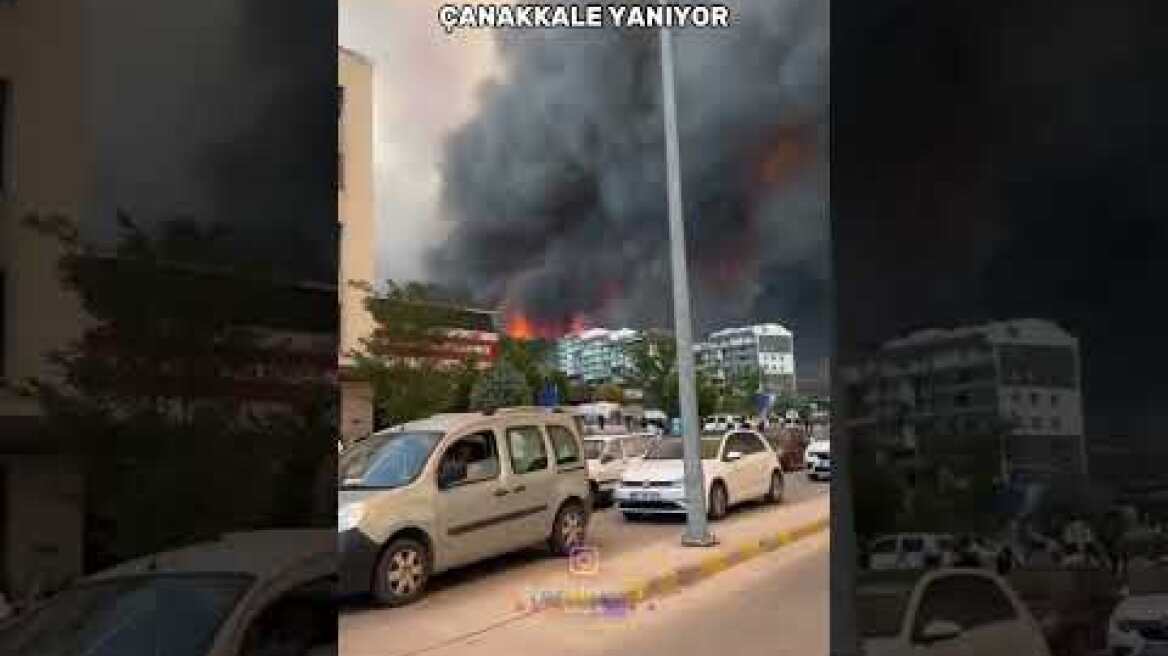 Çanakkale Yanıyor! Çanakkale'de orman yangınları başladı!