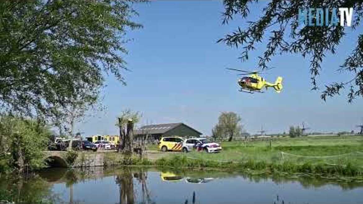 Twee doden bij ongeval tussen scooter en auto Edisonweg Alblasserdam