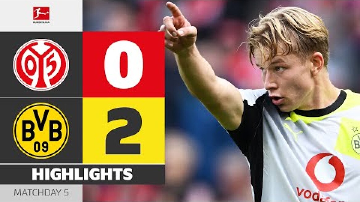 Svensson Leads The Way! | MAINZ 05 - BORUSSIA DORTMUND | Highlights | Matchday 5 – Bundesliga 25/26