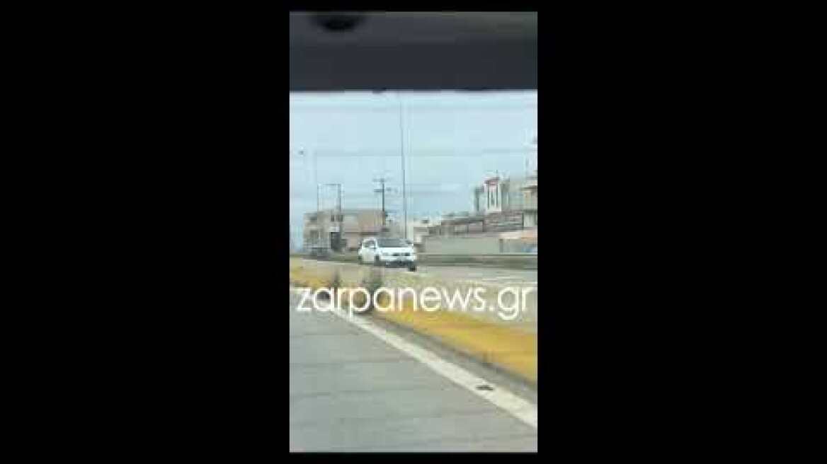 Αυτοκίνητο κινούνταν αντίθετα στο Ρέθυμνο