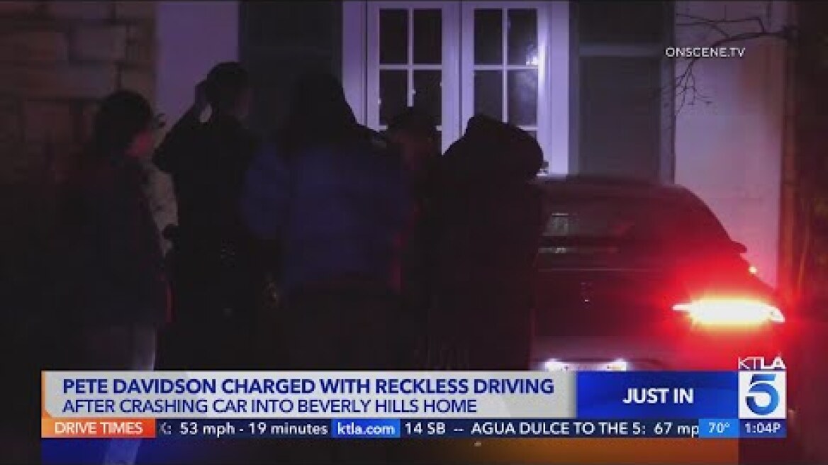 Pete Davidson charged in Beverly Hills crash