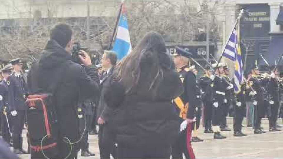 Ο Κυριάκος Μητσοτάκης στη Μητρόπολη για τη δοξολογία του Ευαγγελισμού