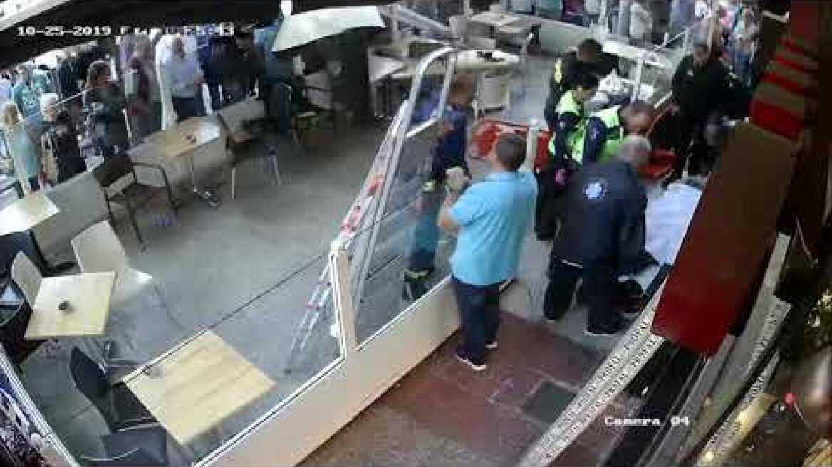 Βίντεο - ντοκουμέντο: Η στιγμή της πτώσης του 45χρονου από τον 6ο όροφο στο Γαλάτσι