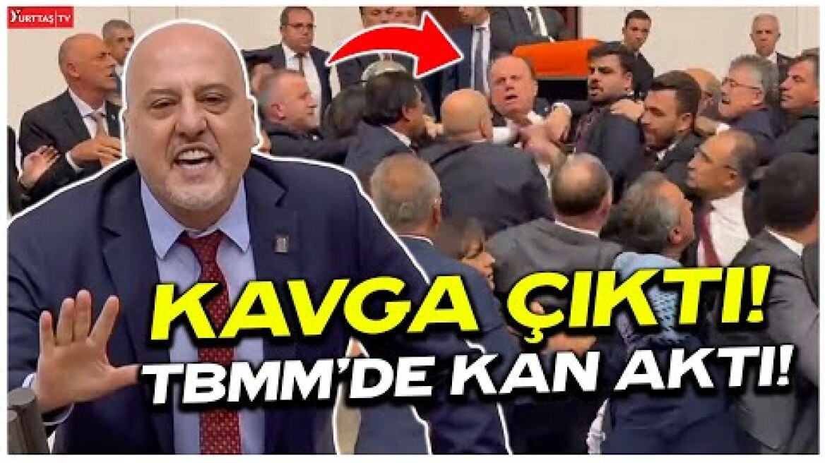Ahmet Şık’ın konuşmasına AKP’liler saldırınca TBMM’de kan aktı! Can Atalay kavgası!