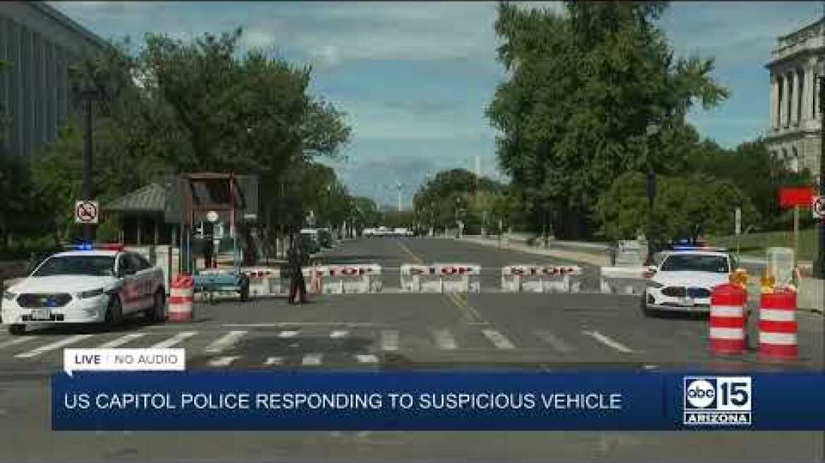 NOW: U.S. Capitol Police responding to suspicious vehicle