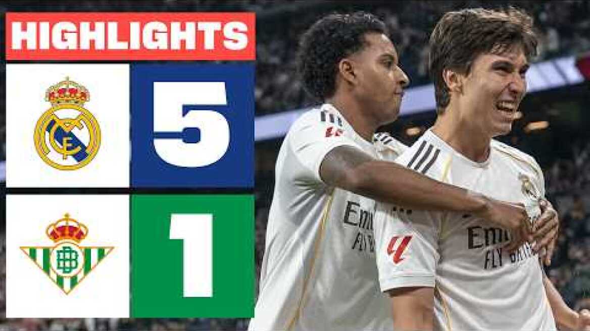 REAL MADRID 5 - 1 REAL BETIS | RESUMEN LALIGA EA SPORTS