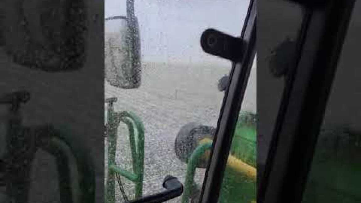 Κατέστρεψε καλλιέργειες στον Έβρο το χαλάζι μέγεθος καρυδιού