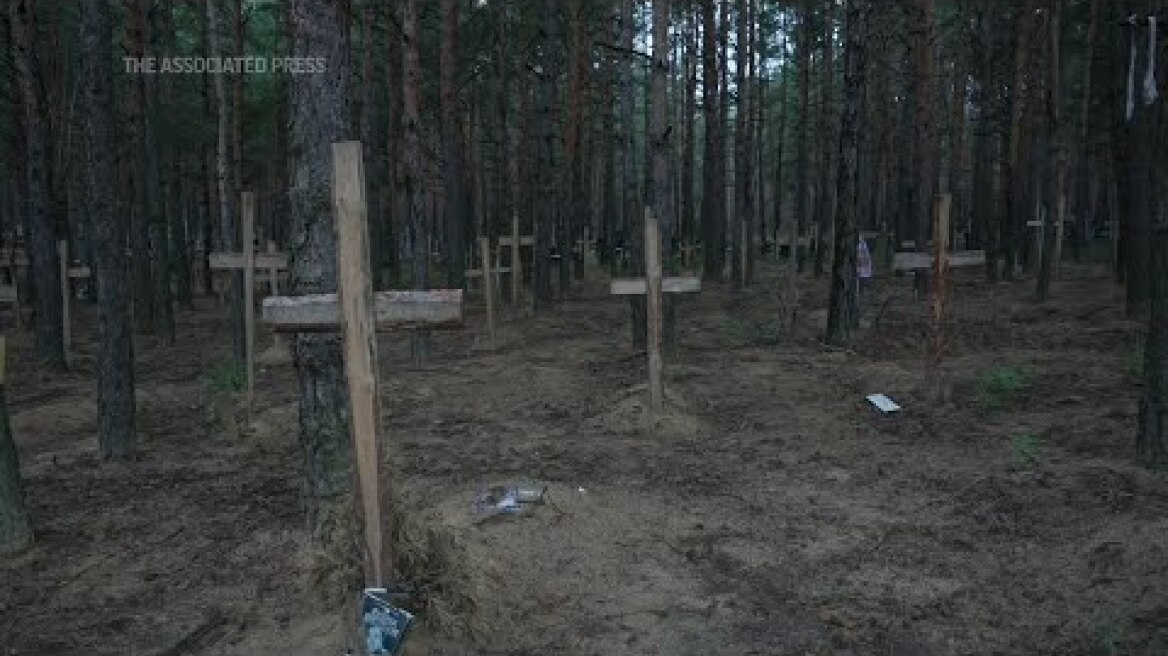 ONLY ON AP: Mass graves found in Izium
