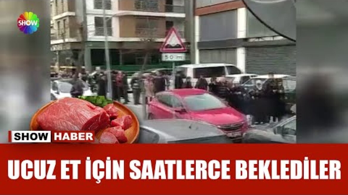 Et ve Süt Kurumu önünde ucuz et kuyruğu