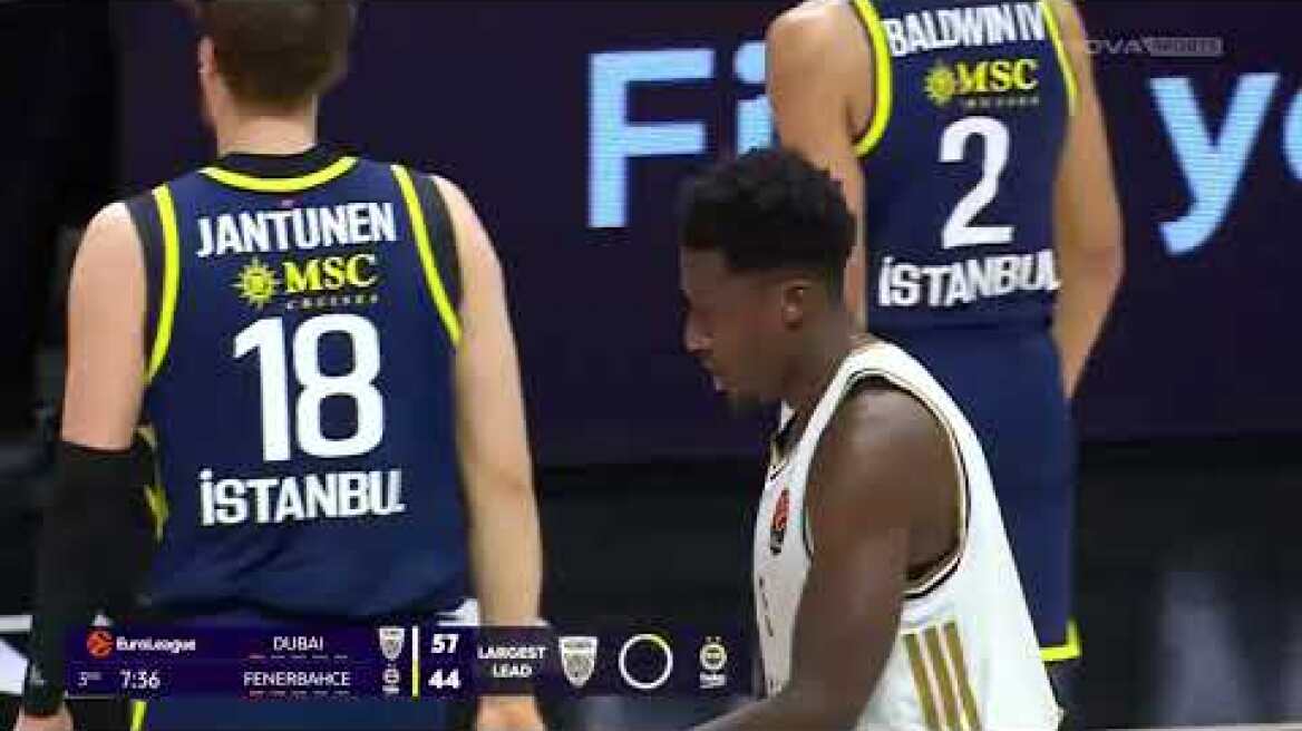 Ντουμπάι - Φενέρμπαχτσε: 92-81 (MD 21, 08/01/2026)