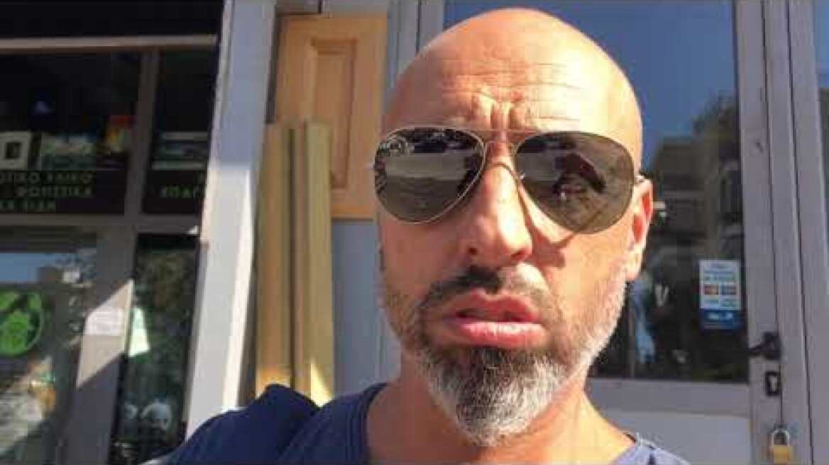 Νέο Ηράκλειο δηλώσεις - καταστράφηκε το μαγαζί της γυναίκας του - έσπασαν τζαμαρίες