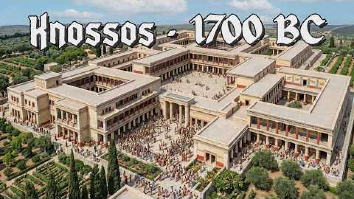 Knossos 1700 BC: Europe's First Civilization (AI Reconstruction)