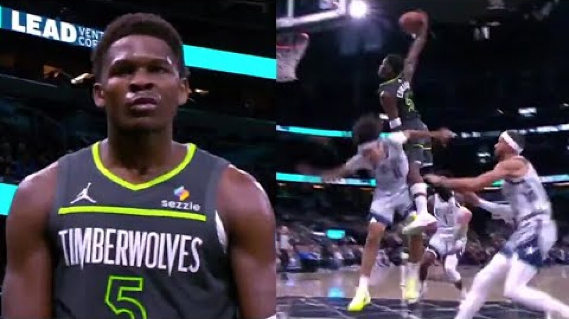 EVERY ANGLE Of Anthony Edwards' CRAZY Poster In Orlando | January 9, 2025