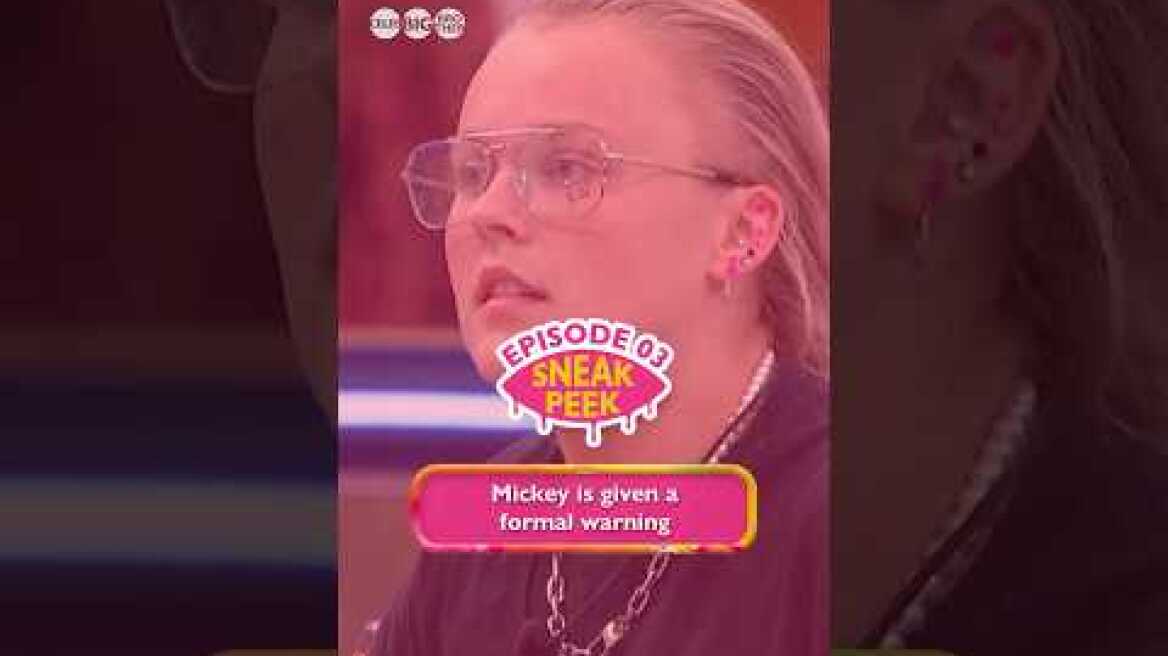 Sneak Peek 👁️ Mickey is given a formal warning | Celebrity Big Brother 2025